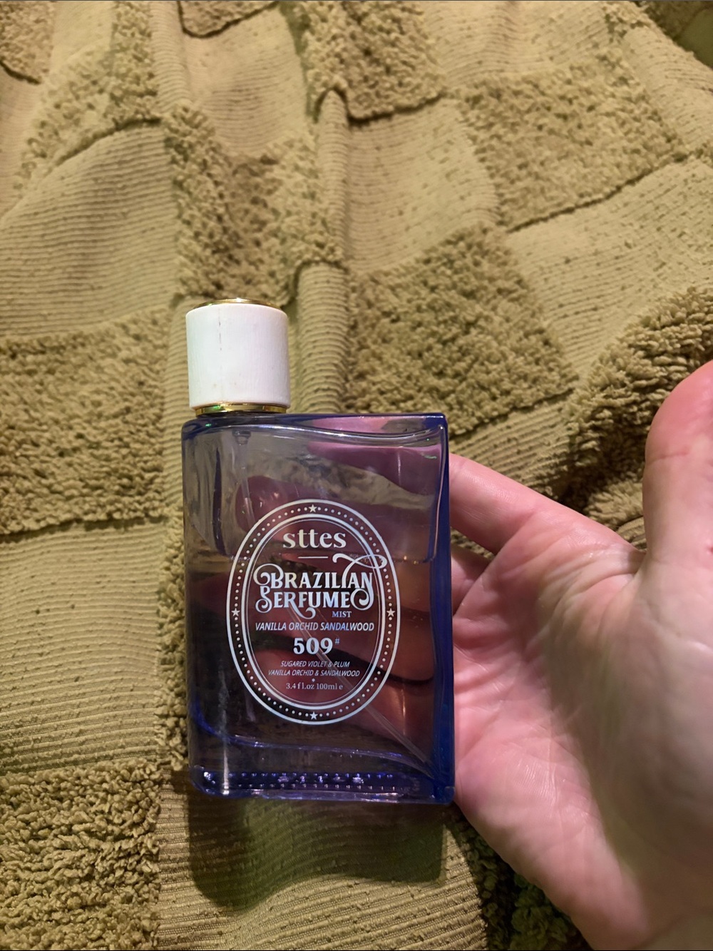 Sttes Brazilian Perfume 509 Vanity Fragrance in Deep Purple Bottle